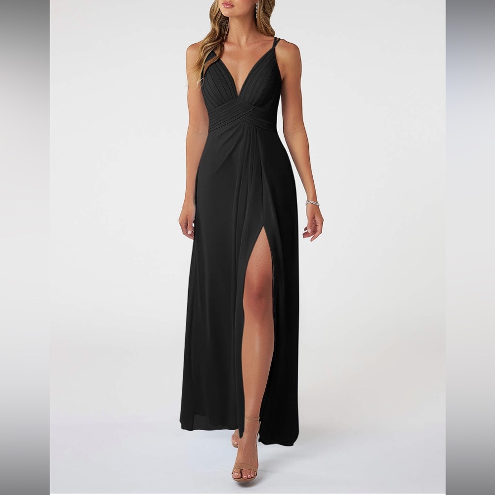 Black bridesmaid dress! Worn ONCE. Super comfy and flattering.